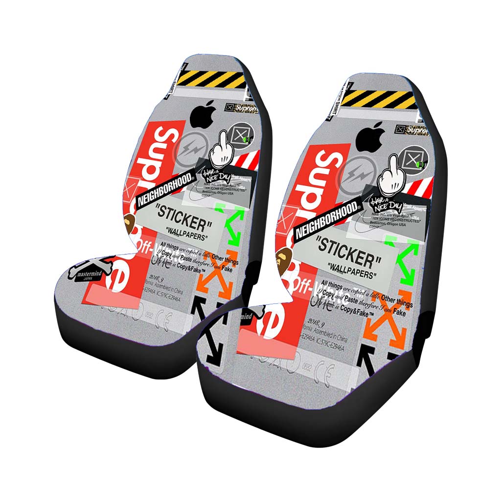 Hypebeast Sticker Car Seat Covers
