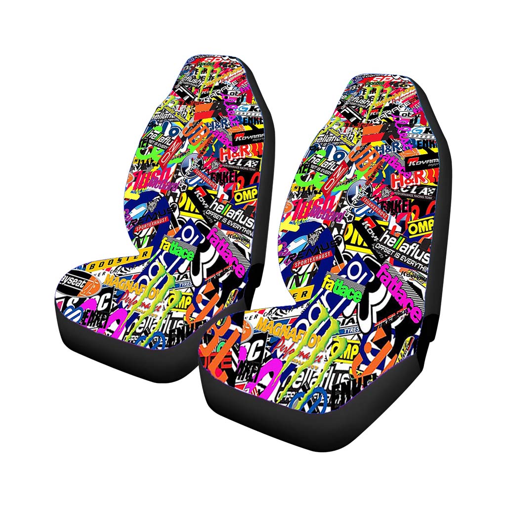 Hypebeast Sticker Bomb Collage Car Seat Covers