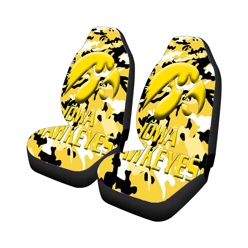 Iowa Hawkeyes Camo Car Seat Covers