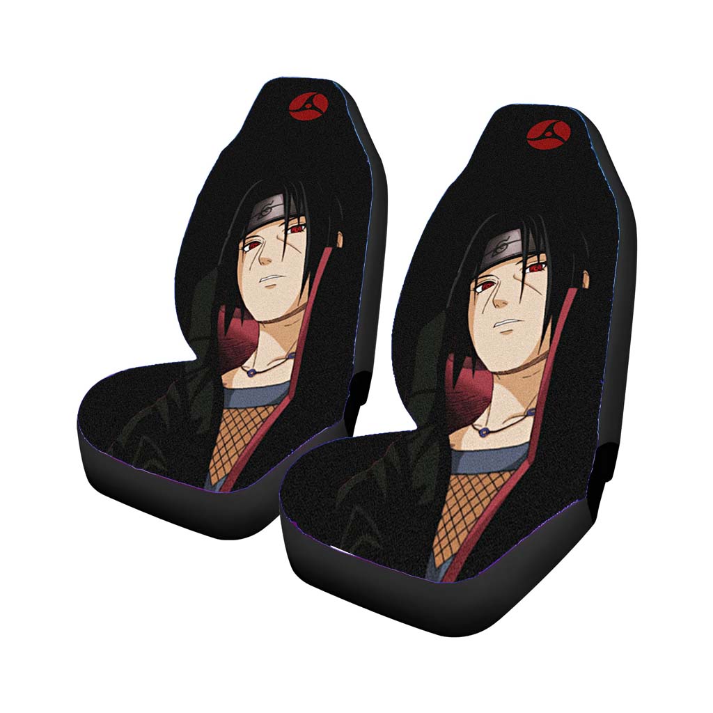 Itachi Uchiha Black Grain Wallpaper Car Seat Covers