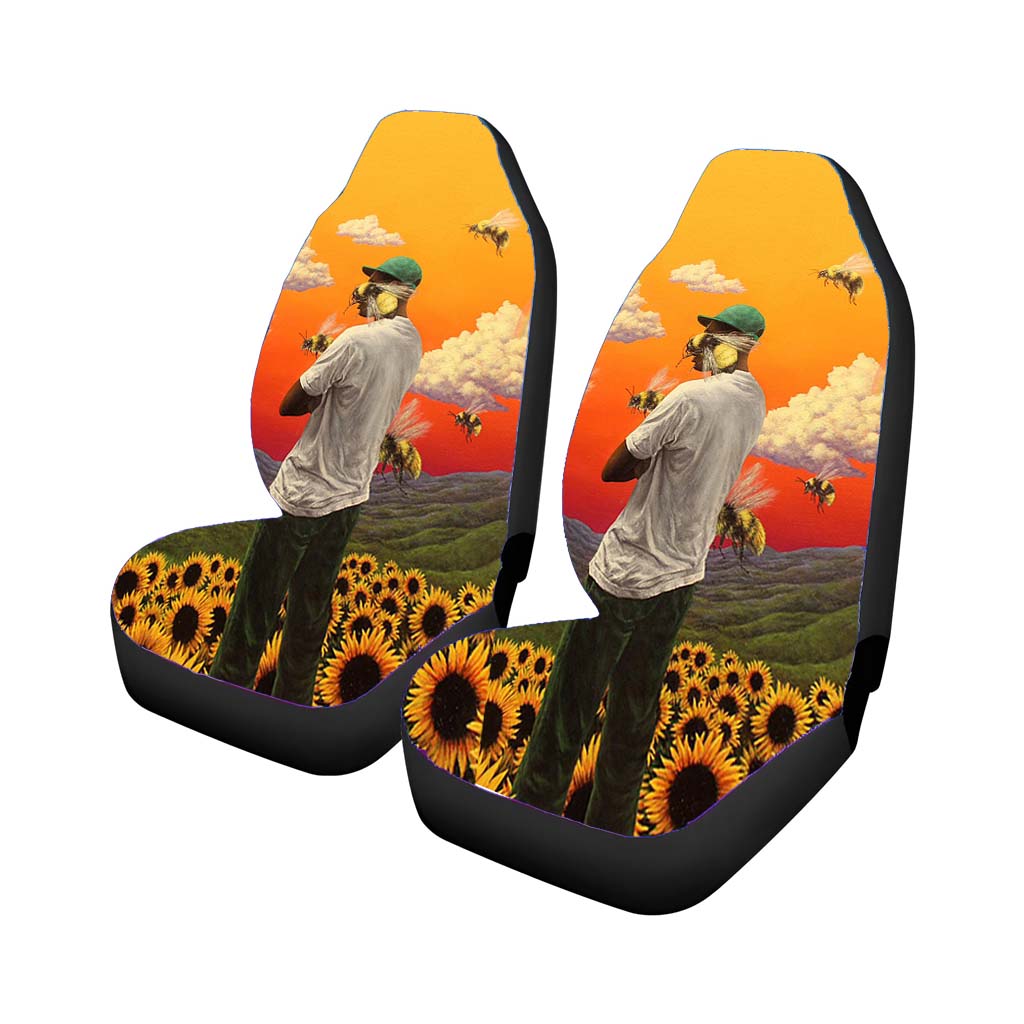 J Cole Bee Garden Sunset Car Seat Cover Waterproof Protection