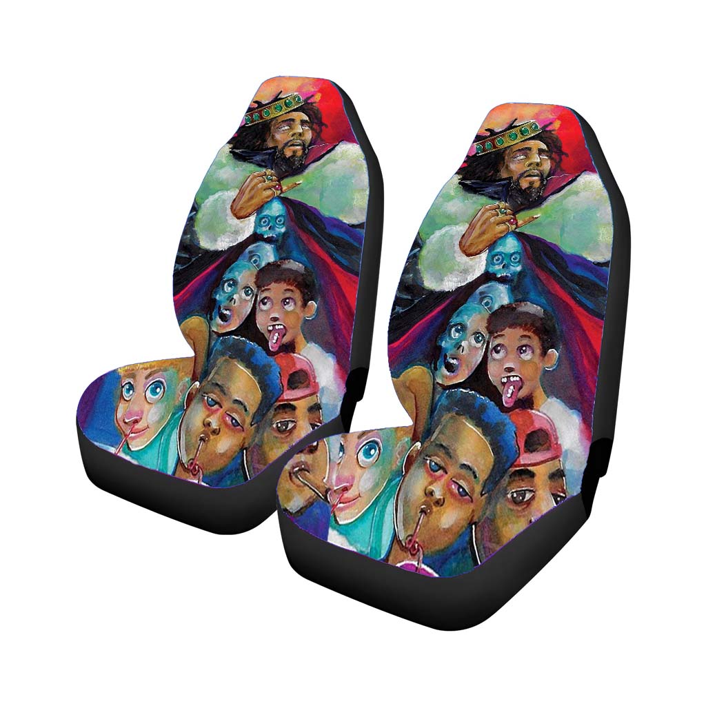 J Cole Contemporary Paint Style Car Seat Cover Waterproof Protection