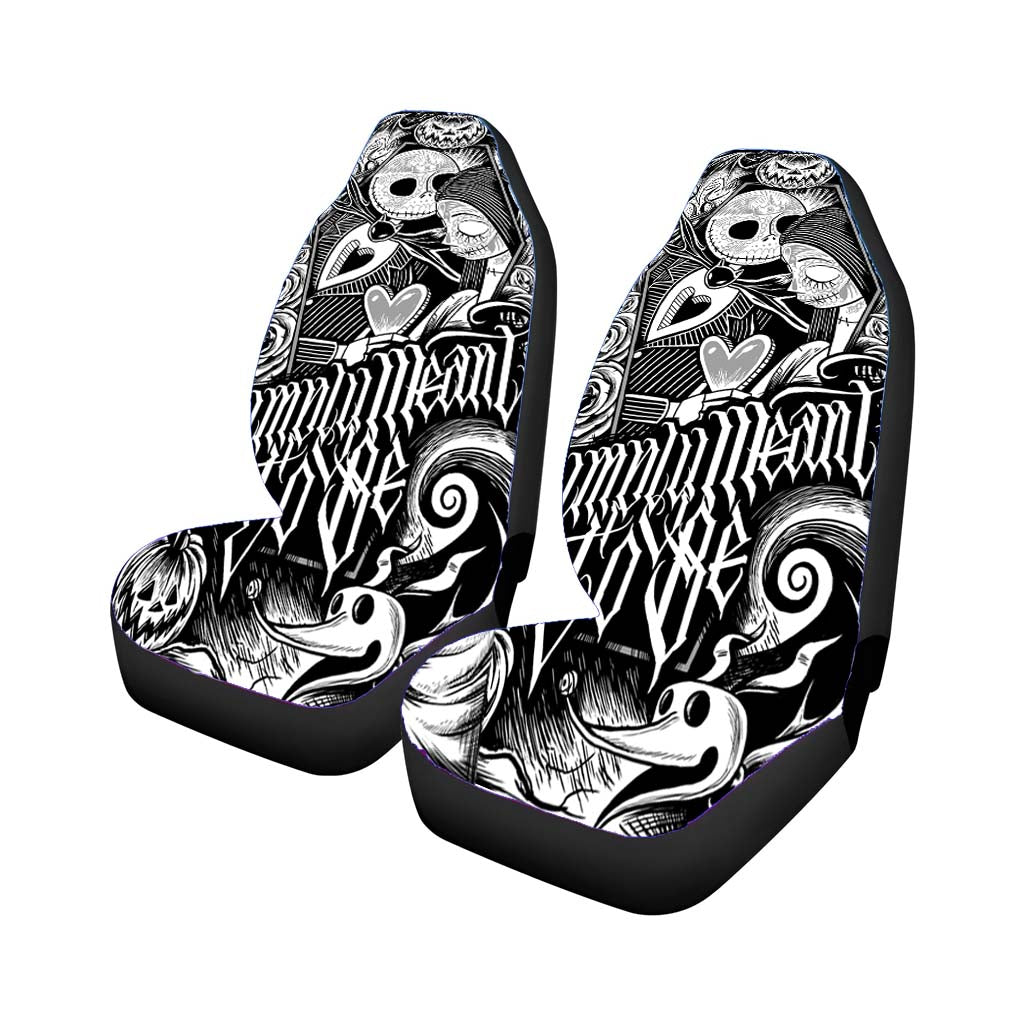 Jack And Sally Muertitos The Nightmare Before Christmas Art Car Seat Covers