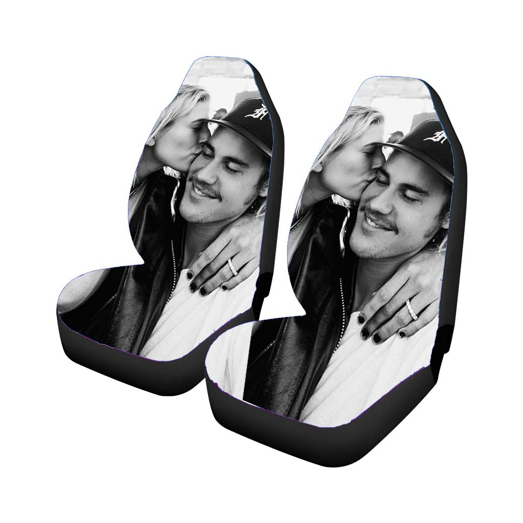 Justin Bieber Hailey Baldwin Kiss Car Seat Covers