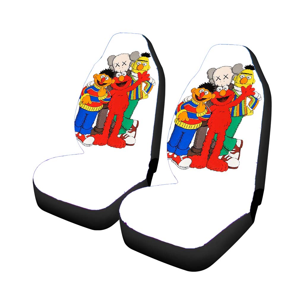Kaws And Sesame Street Car Seat Cover Waterproof Protection
