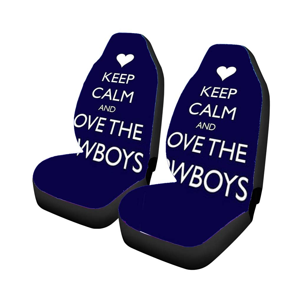 Keep Calm And Love The Cowboys Car Seat Covers