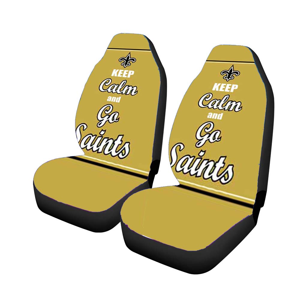 Keep Calm Go Saints Car Seat Cover Waterproof Protection