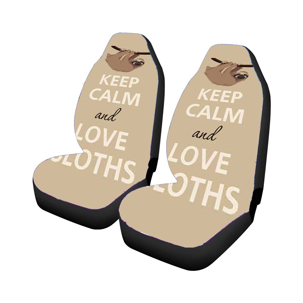 Keep Calm Love Sloths Car Seat Covers