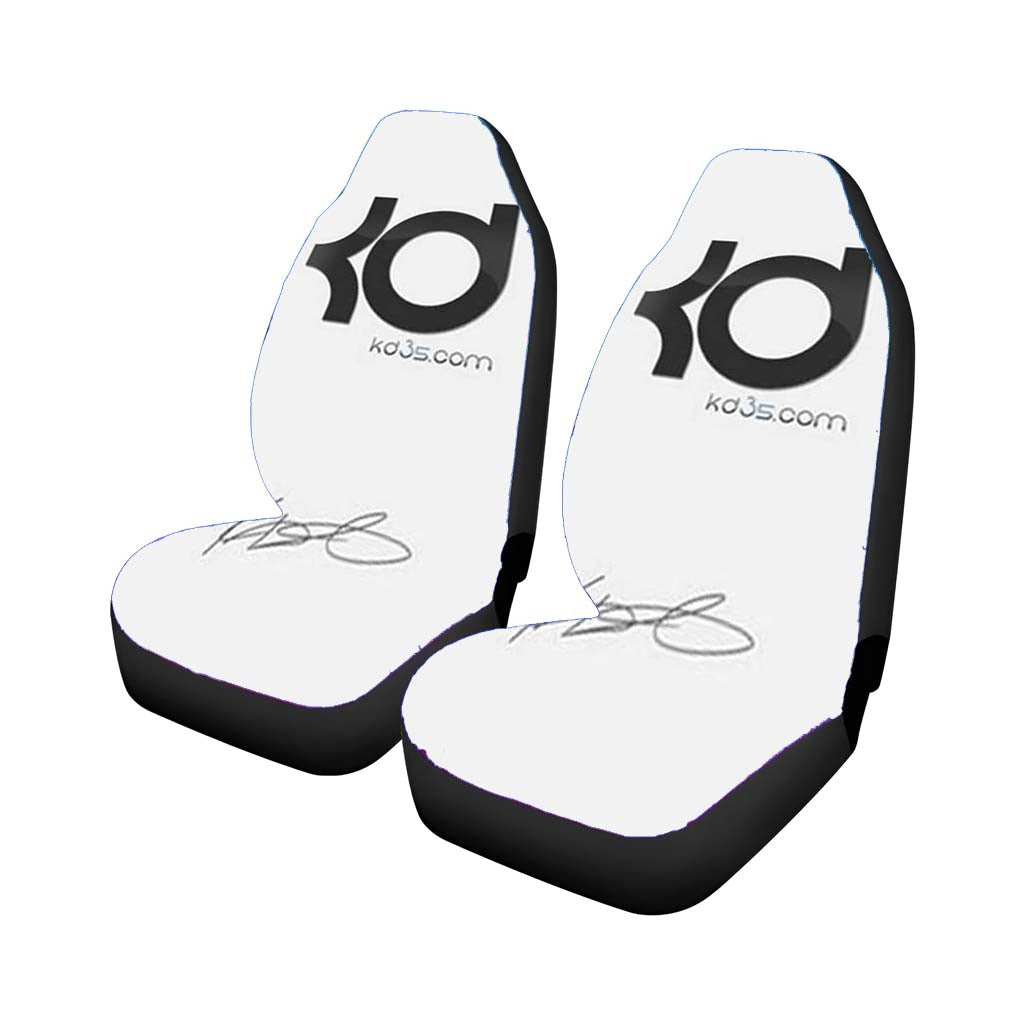 Kevin Durant Logo On Wht Car Seat Covers