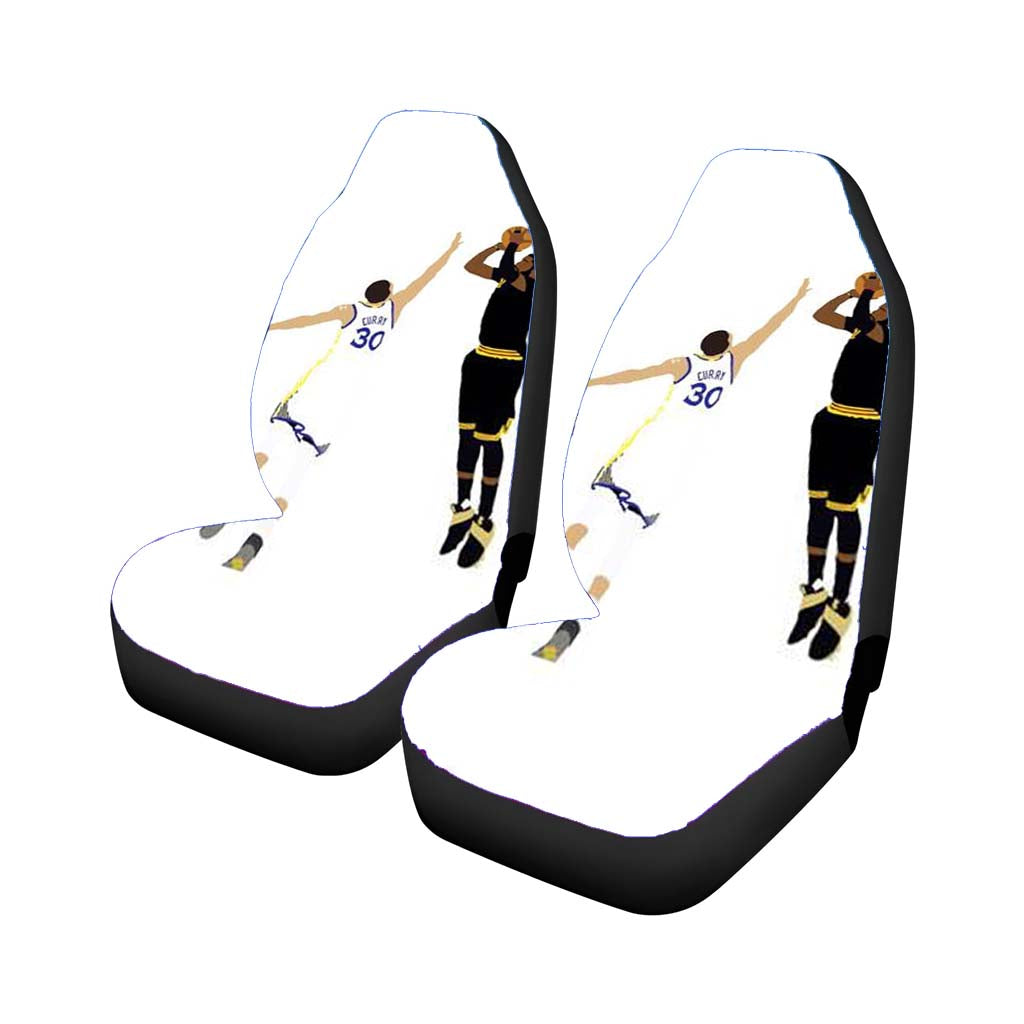 Kyrie Irving Clutch Shot Over Car Seat Covers