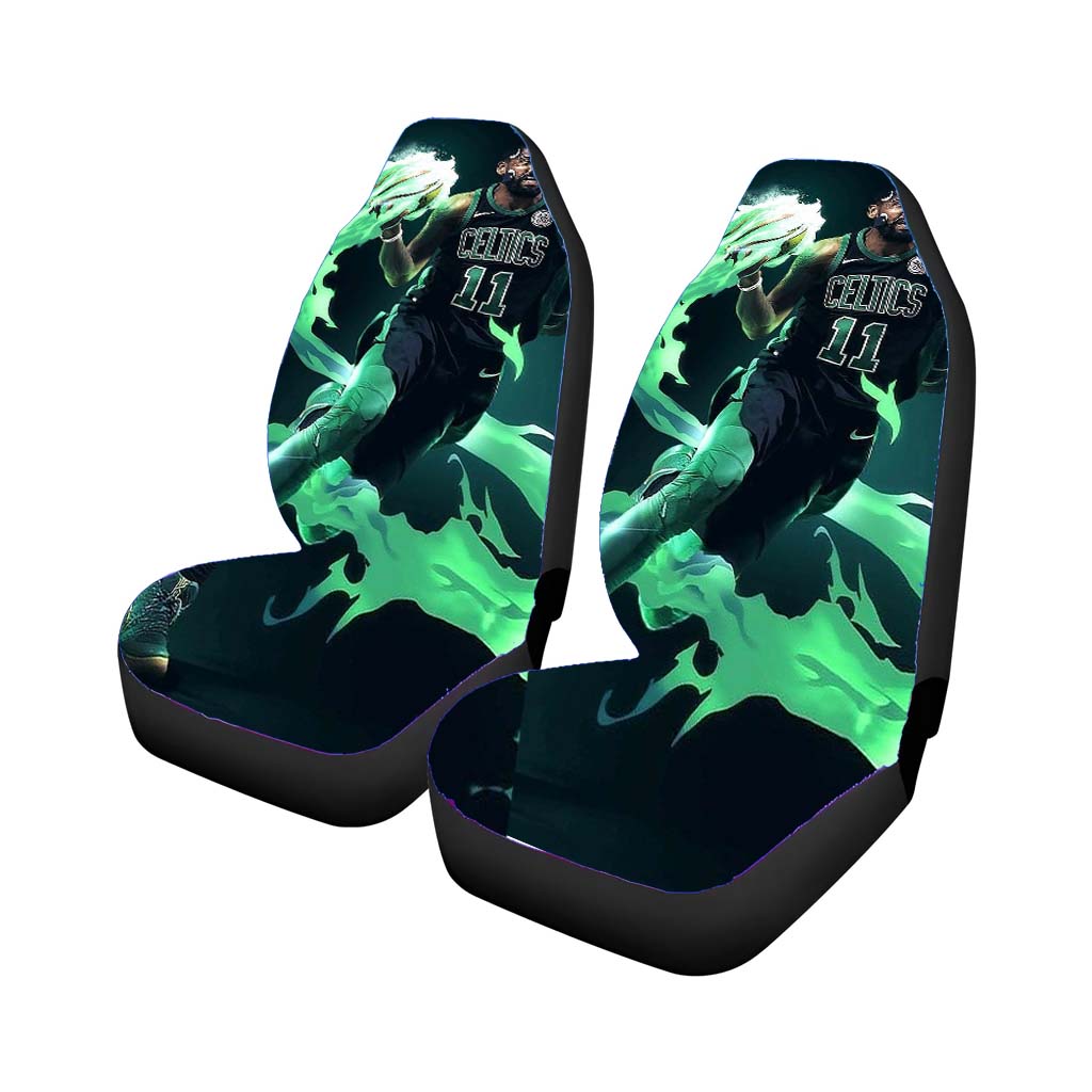 Kyrie Irving Green Flame Nba Car Seat Cover Waterproof Protection