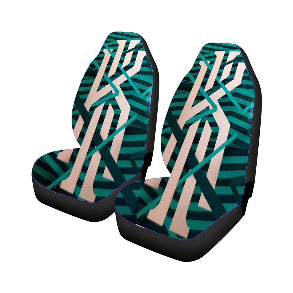 Kyrie Irving Green Stripe Car Seat Cover Waterproof Protection
