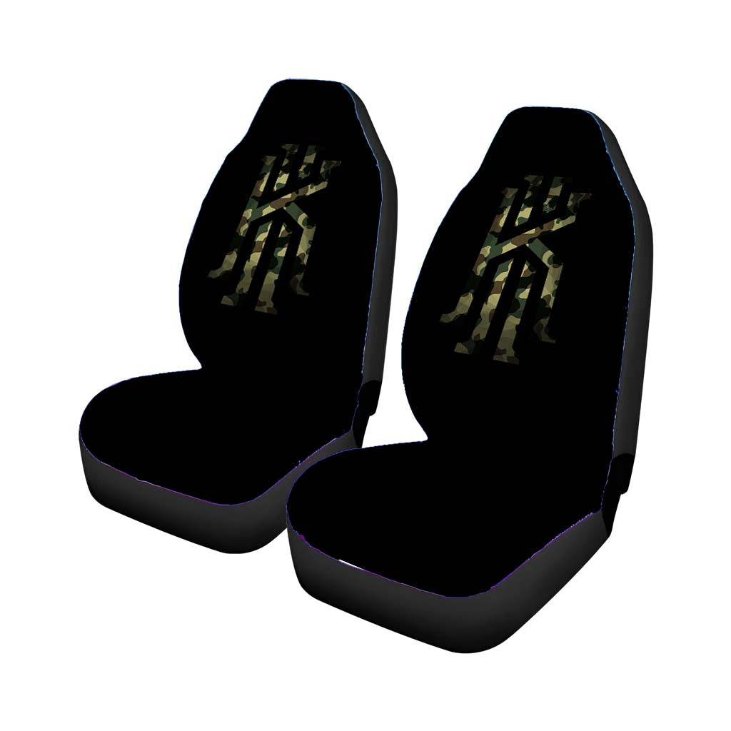 Kyrie Irving Military Camo Logo Car Seat Covers