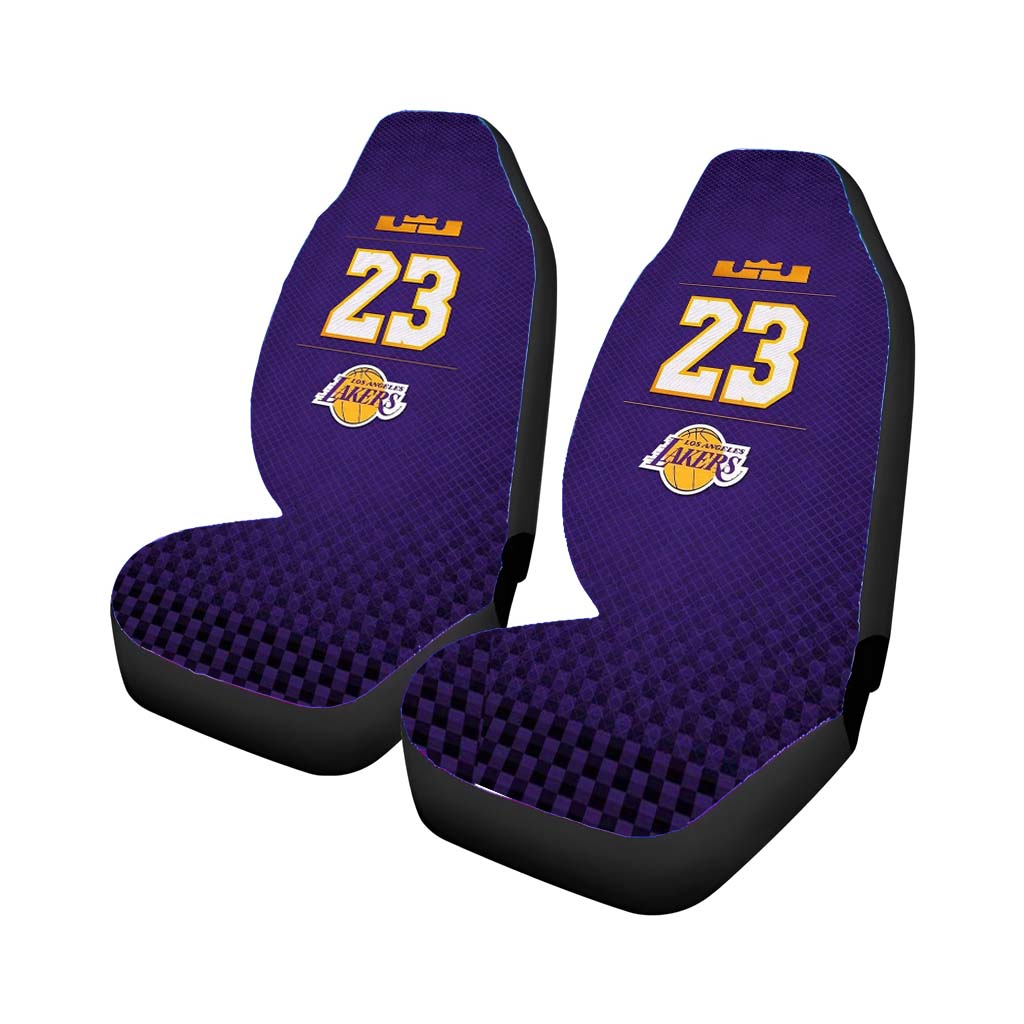Lakers 23 Los Angeles Texture Car Seat Covers