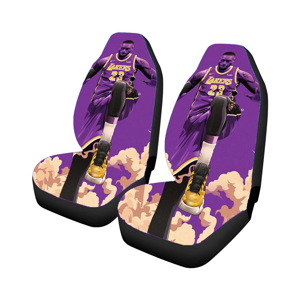 Lakers 23 Purple Team Car Seat Covers
