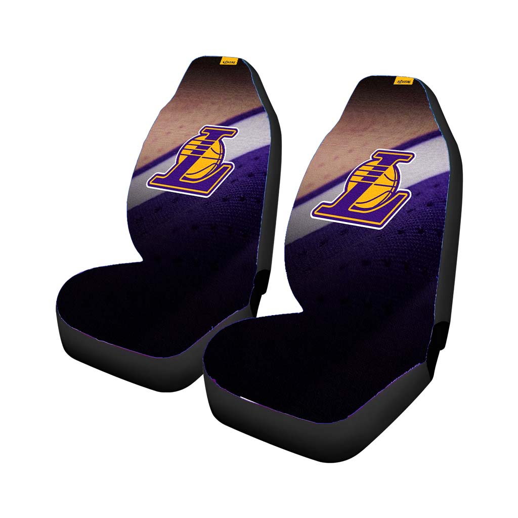 Lakers Logo Jersey Canvas Car Seat Covers
