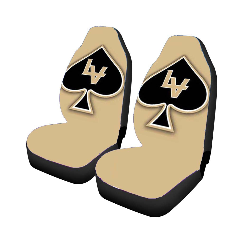 Las Vegas Black Knights Logo Blk On Tan Car Seat Covers