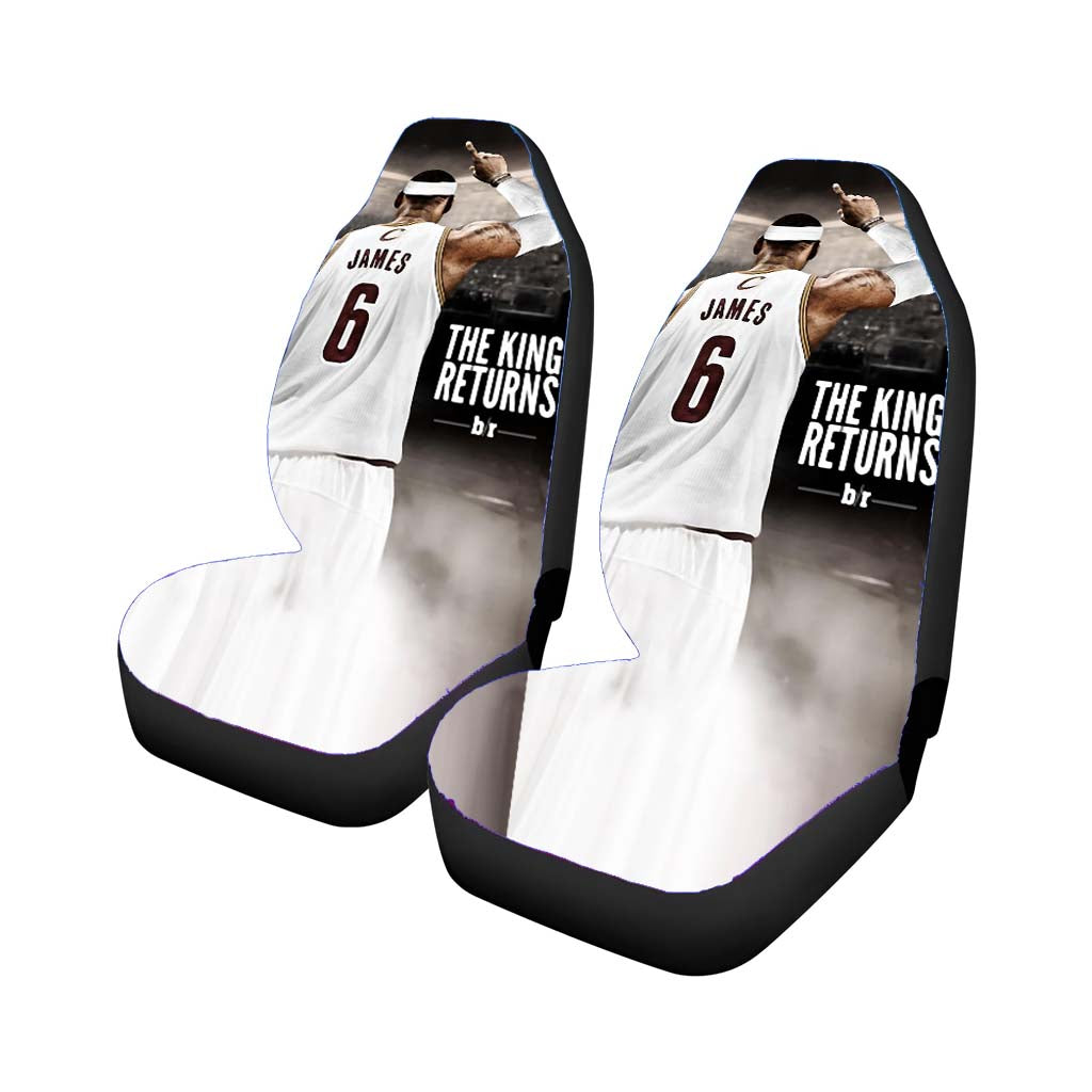 Lebron James Basket King Returns Rear Car Seat Covers