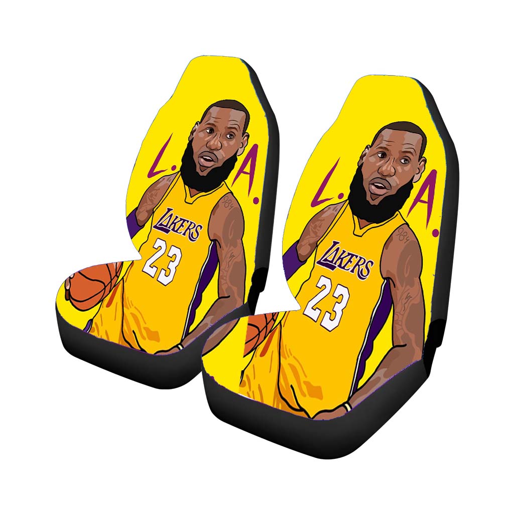 Lebron James Lakers Chibi Car Seat Cover Waterproof Protection