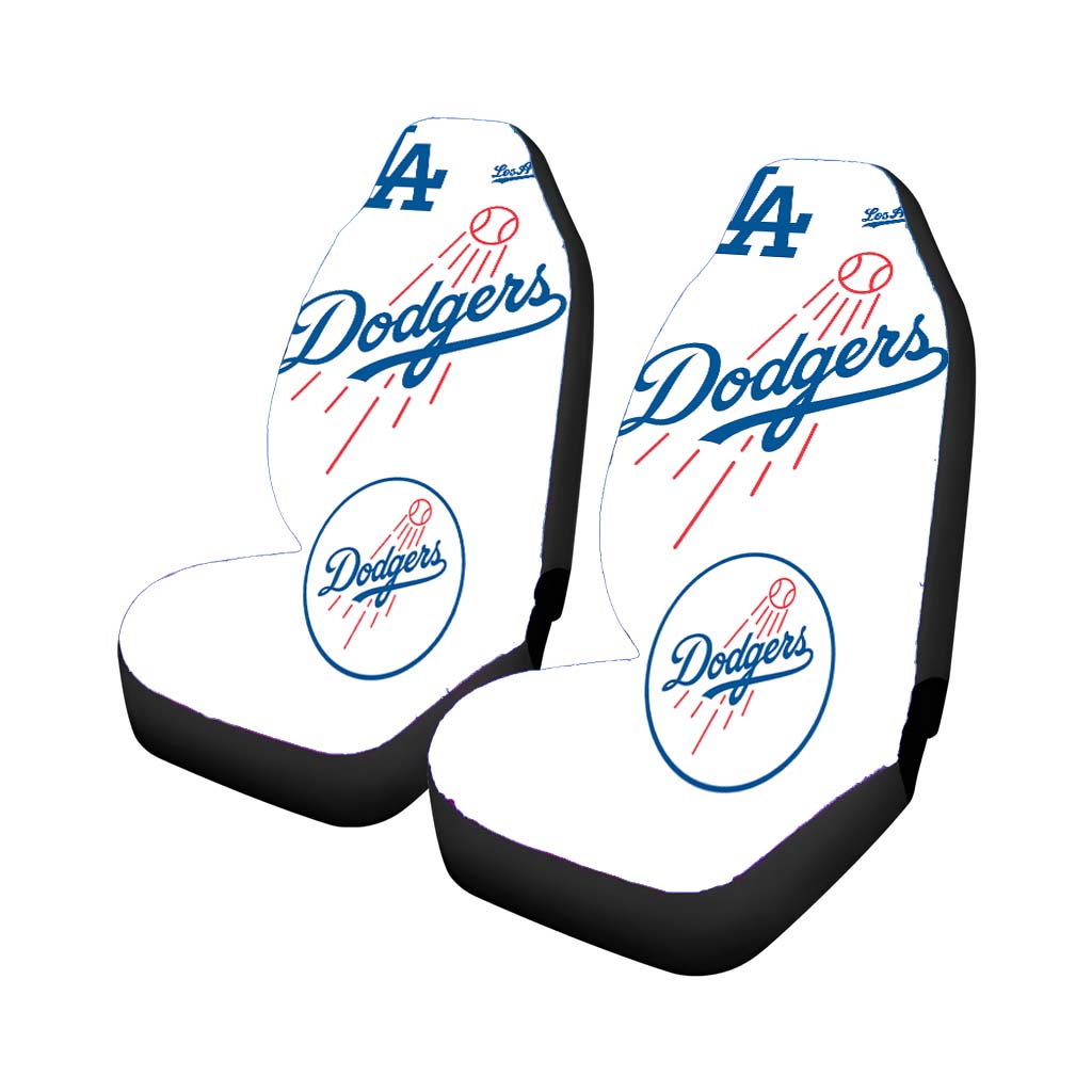 Los Angeles Dodgers All Logo Car Seat Cover Waterproof Protection
