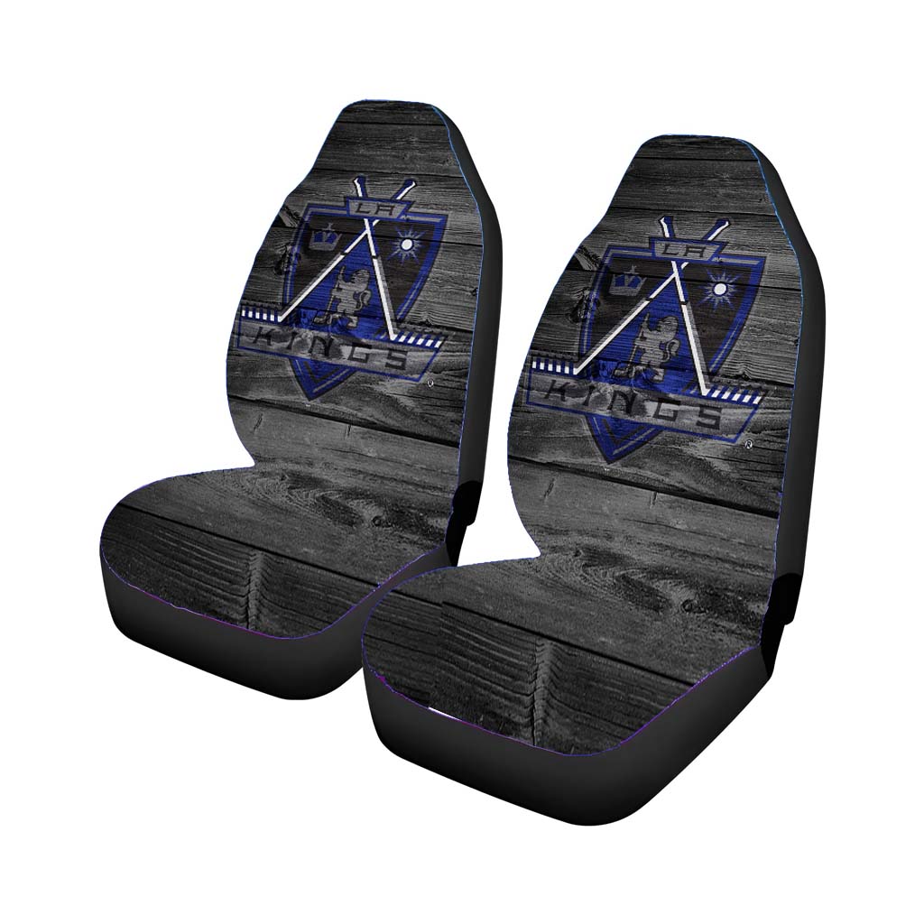 Los Angeles Kings Nhl Logo Dark Wood Car Seat Covers
