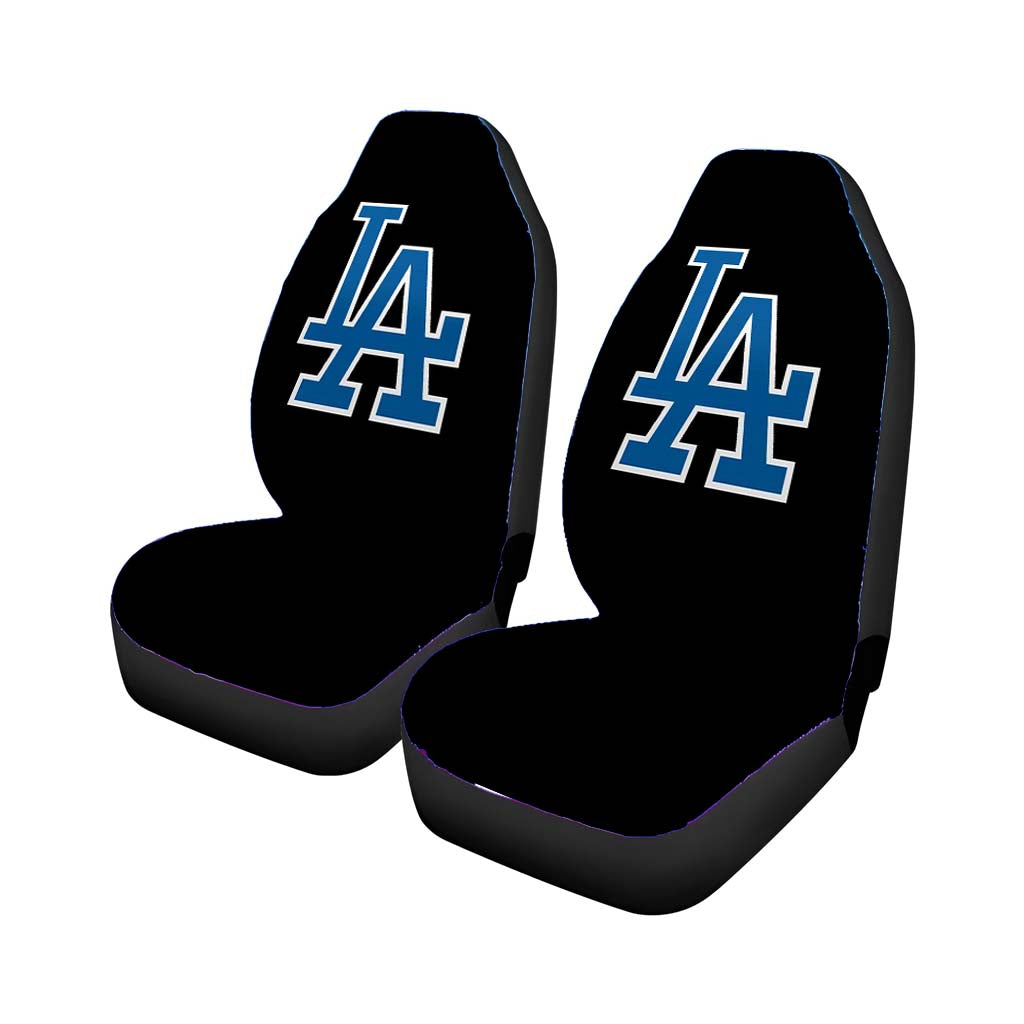 Los Angeles La On Black Car Seat Covers