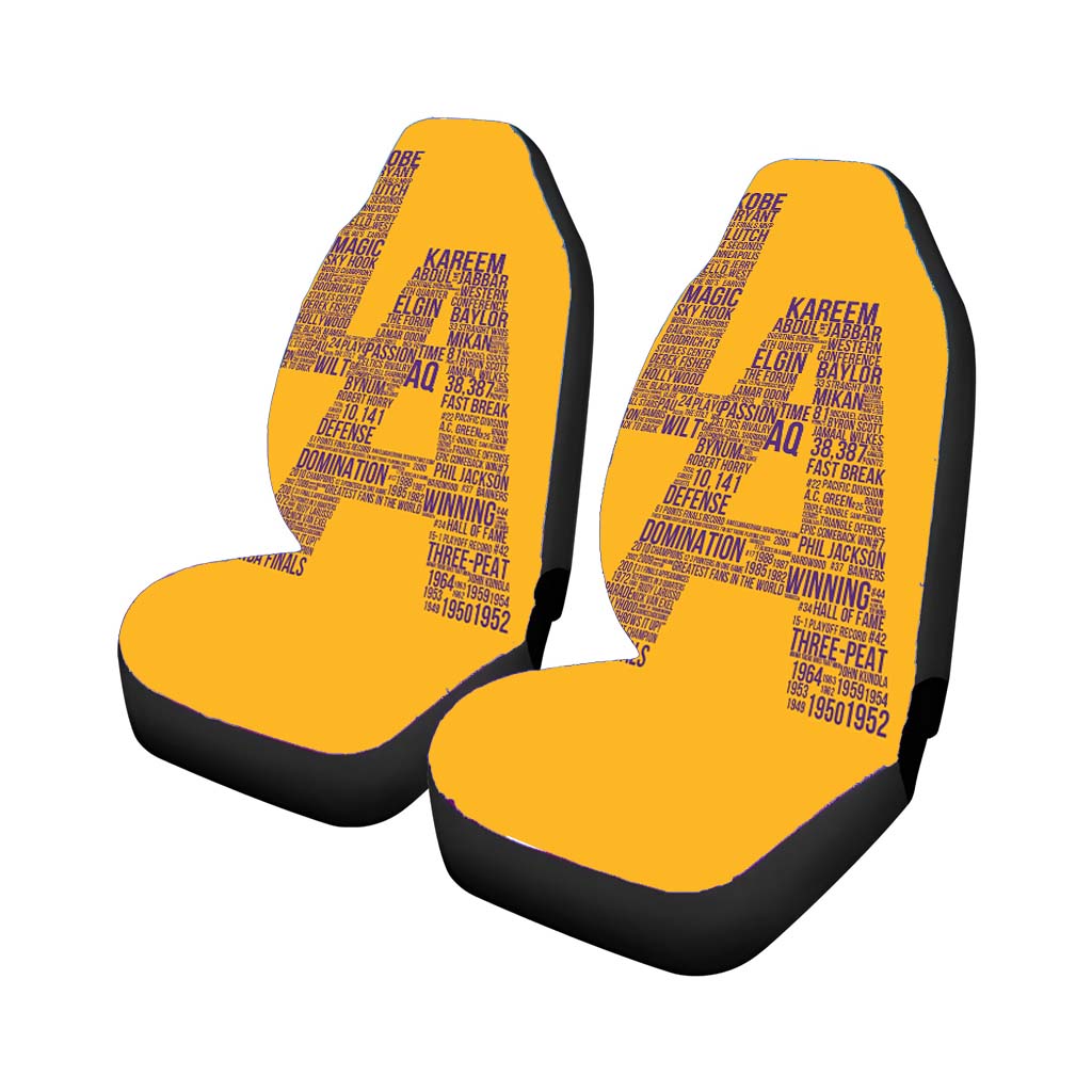 Los Angeles Lakers Typography Car Seat Cover Waterproof Protection