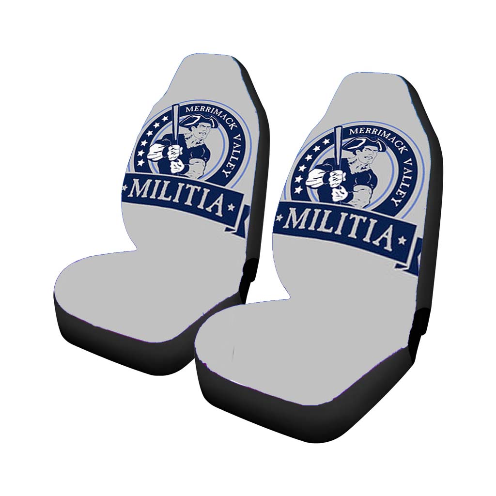 Merrimack Calley Militia Baseball Logo Gray Car Seat Covers