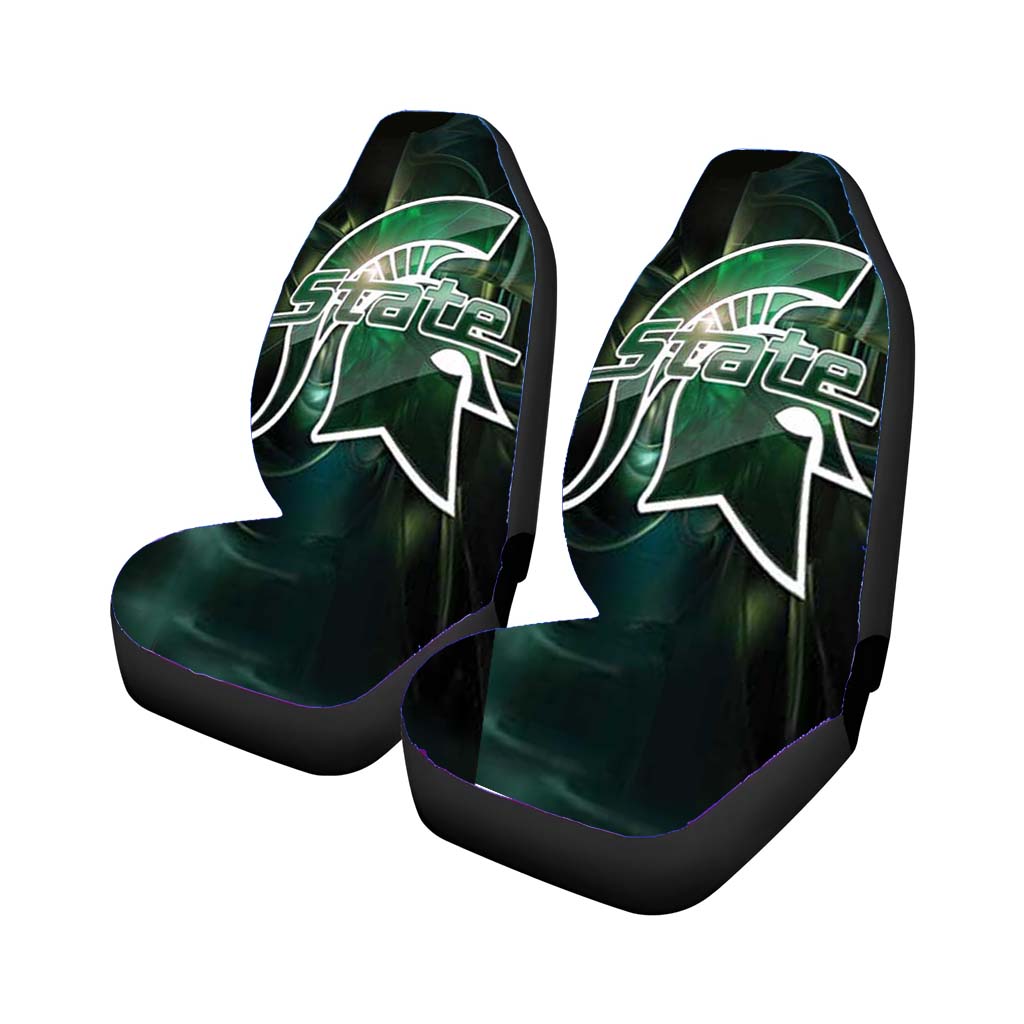 Michigan State Spartans Stylized Car Seat Covers