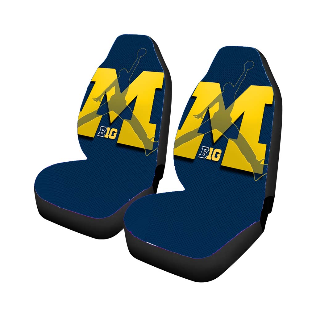 Michigan Wolverines Basketball Car Seat Covers