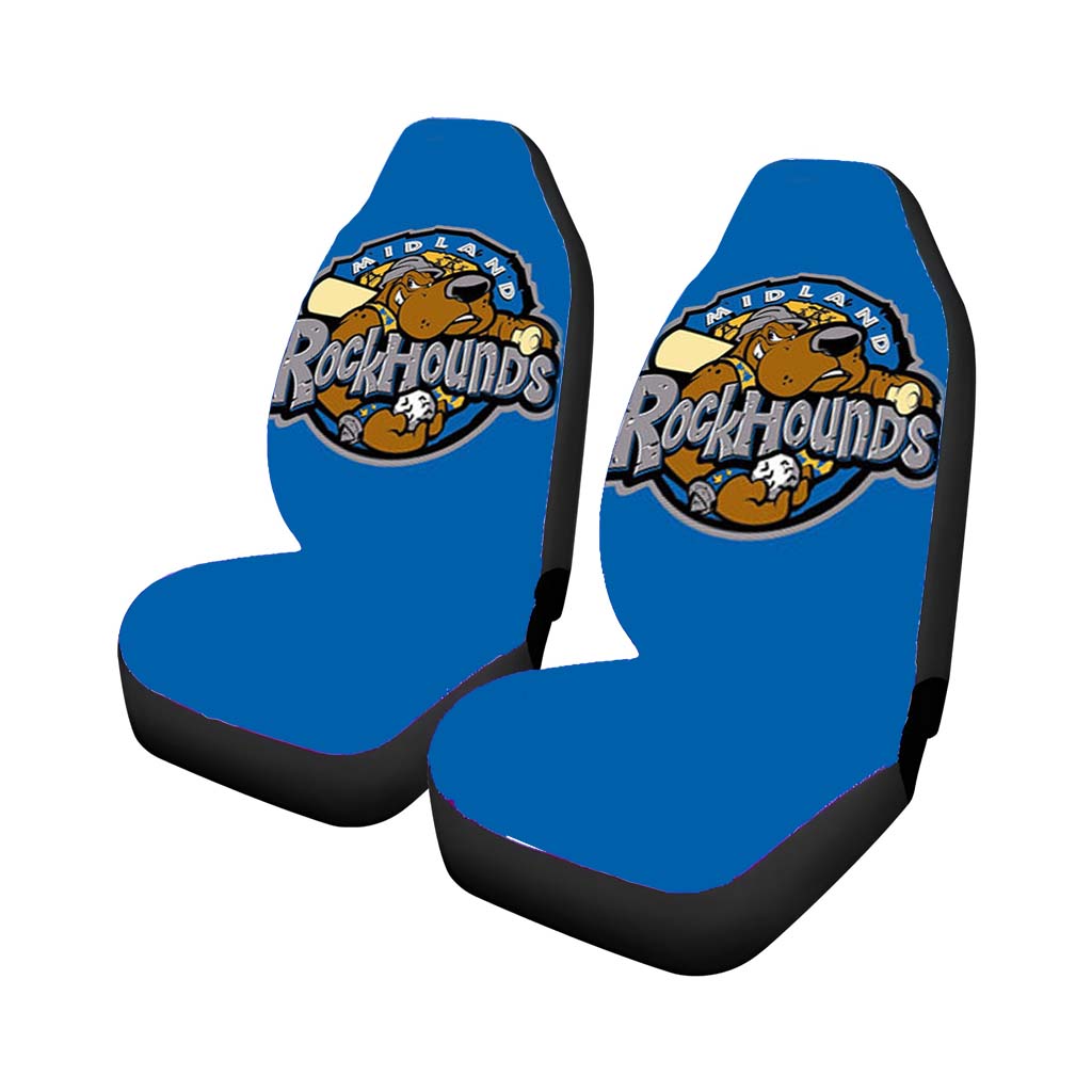 Miland Rock Hounds Baseball Logo Blue Car Seat Covers