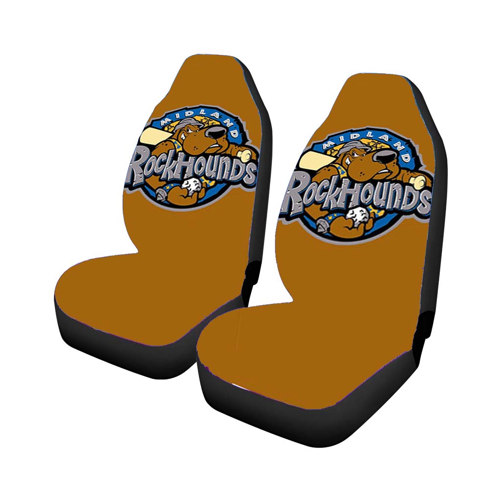 Miland Rock Hounds Baseball Logo Gold Car Seat Cover Waterproof Protection