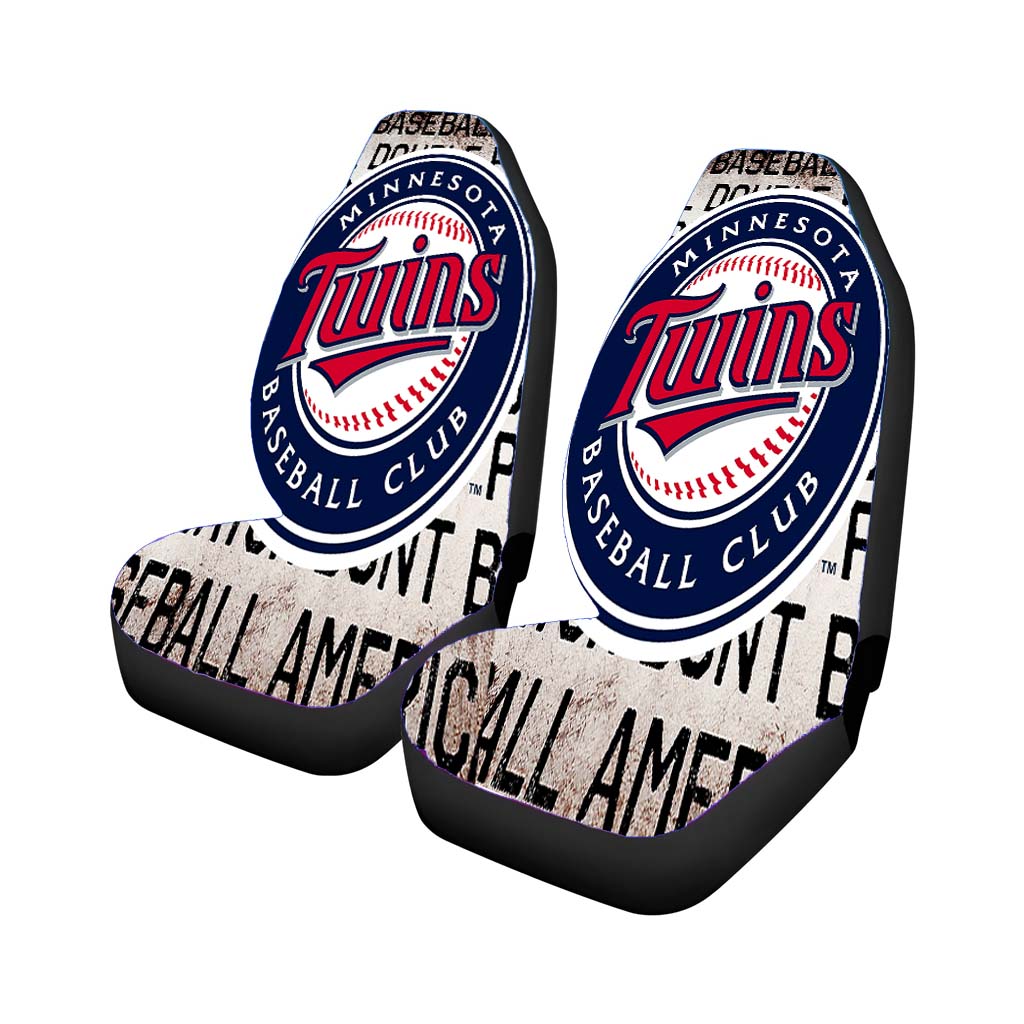 Minnesota Twins Baseball Club Font Doodle Car Seat Covers