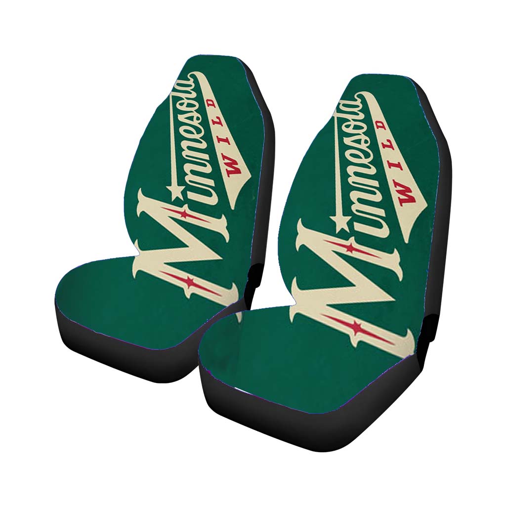 Minnesota Wild Text Car Seat Covers
