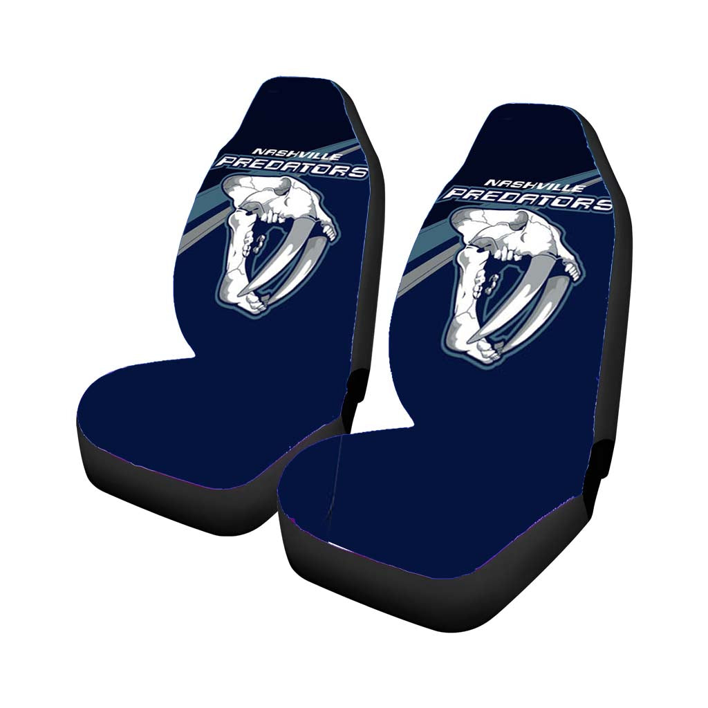 Nashville Predators Skull Car Seat Cover Waterproof Protection