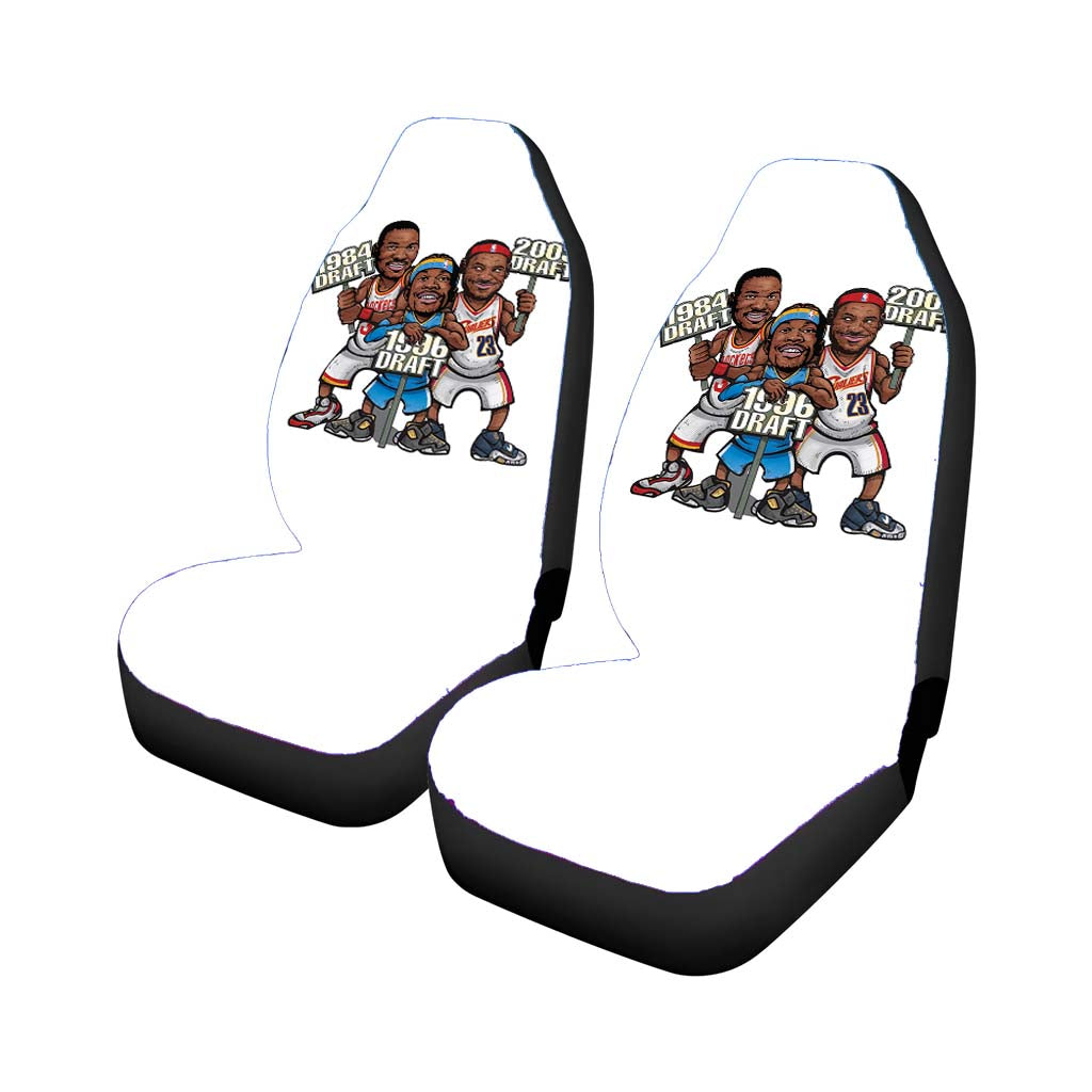 Nba Draft Basketball L Car Seat Covers