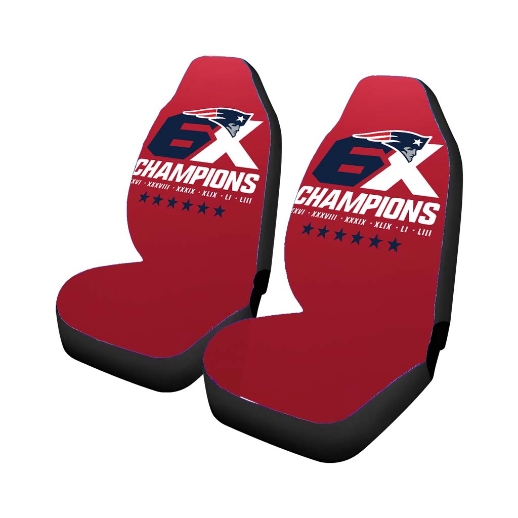 New England Patriots 6X Champions Car Seat Cover Waterproof Protection
