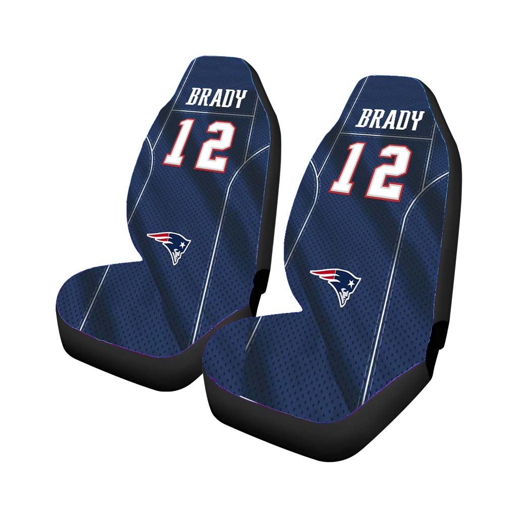 New England Patriots Brady Jersey Car Seat Cover Waterproof Protection
