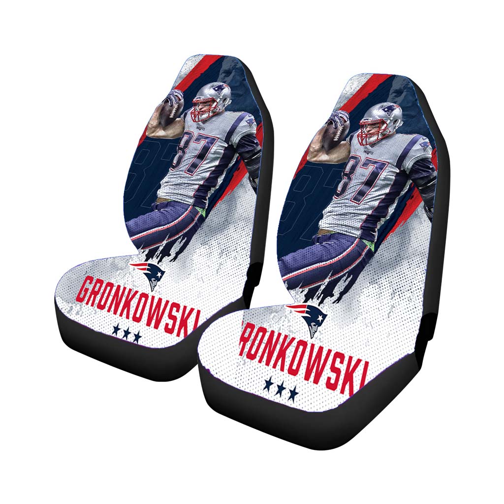 New England Patriots Gronkowski Car Seat Covers