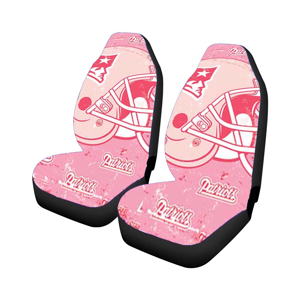 New England Patriots Pink Tall Car Seat Covers