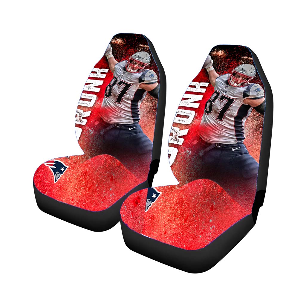 New England Patriots Rob Gronkowski 2 Car Seat Covers