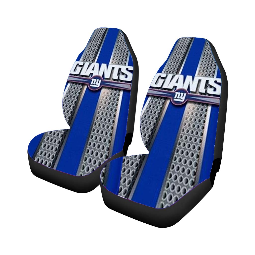 New York Giants Style Metal Car Seat Covers