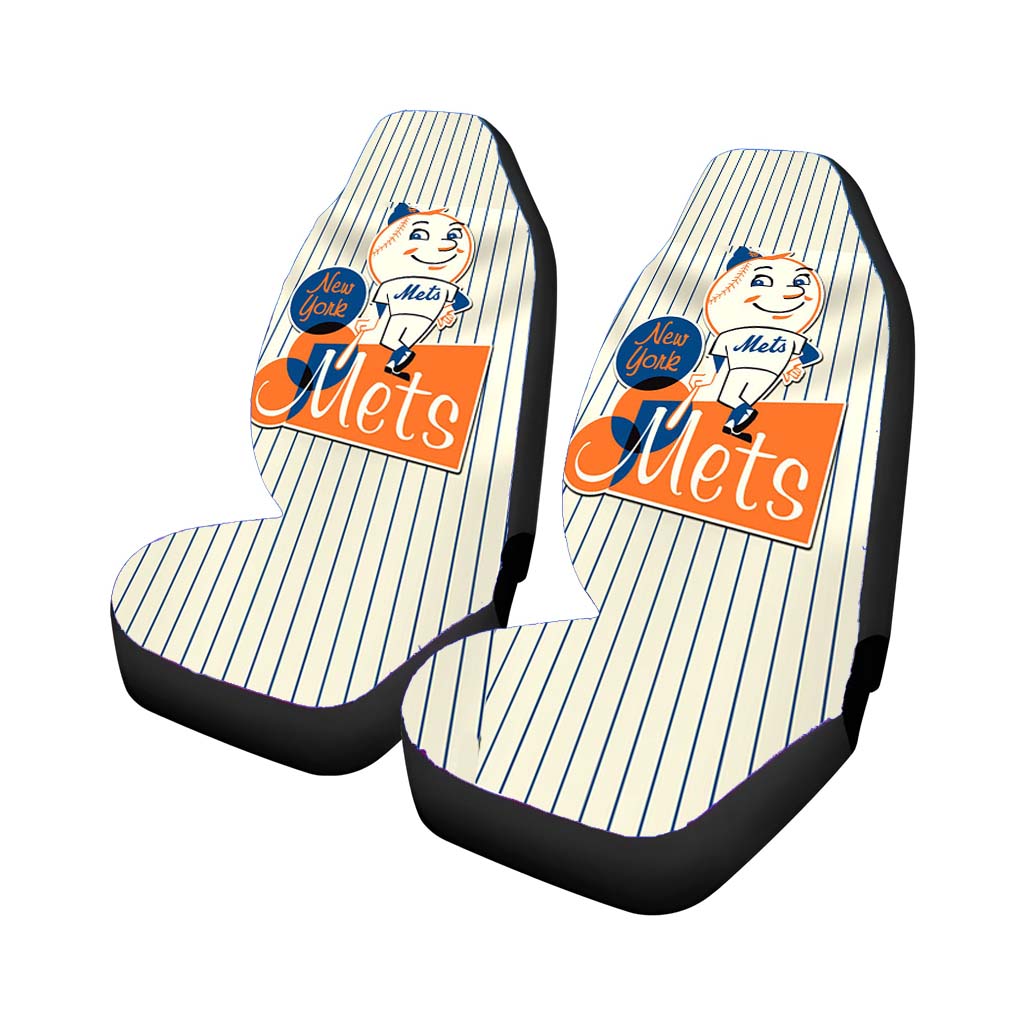 New York Mets Logo Baseball Car Seat Covers