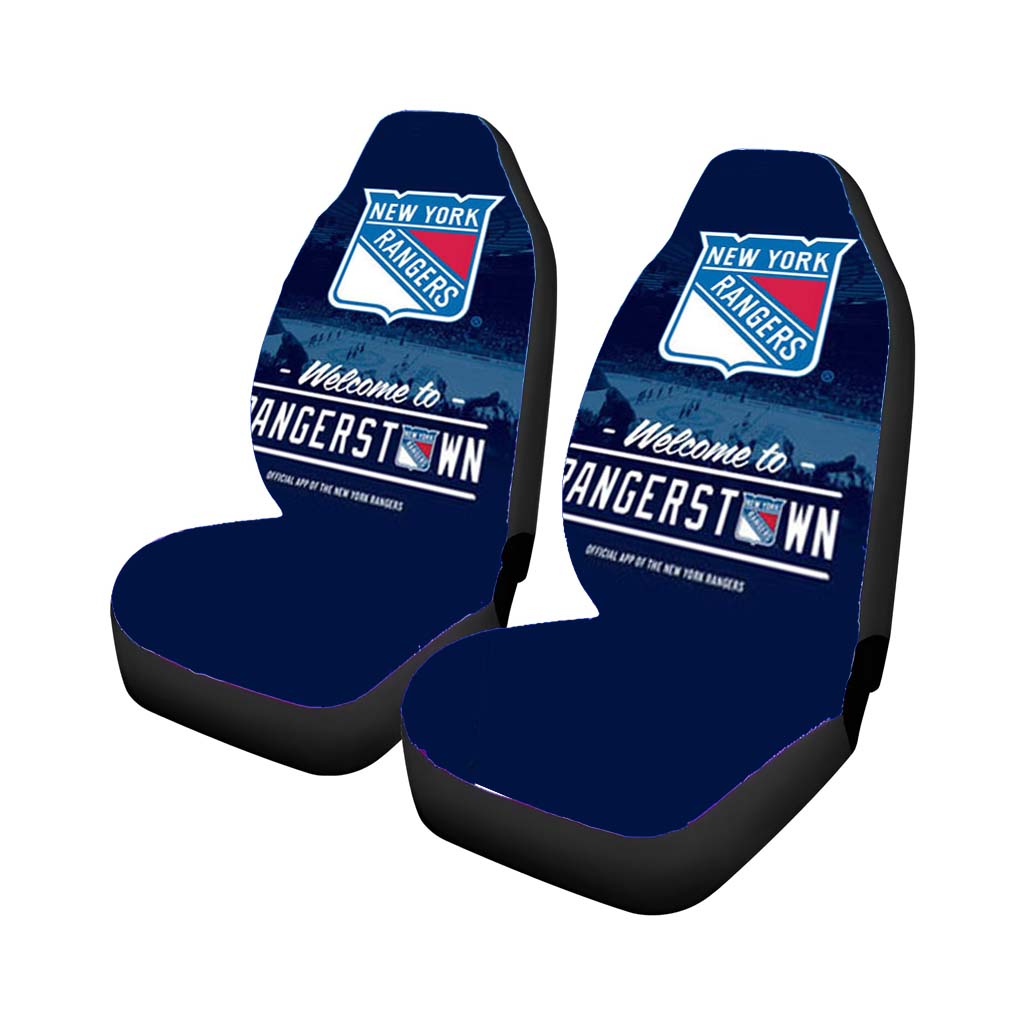 New York Rangers Field Car Seat Covers