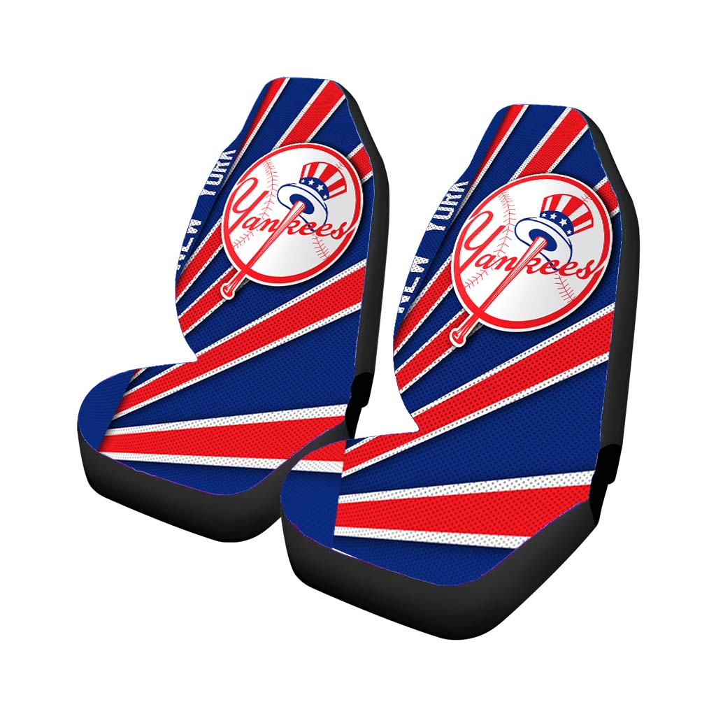 New York Yankees Stripe Wallpaper Car Seat Covers