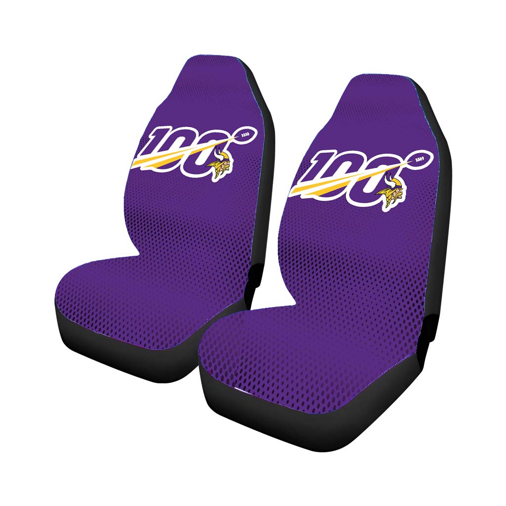 Nfl 100Th Minnesota Vikings Wallpapers Car Seat Cover Waterproof Protection