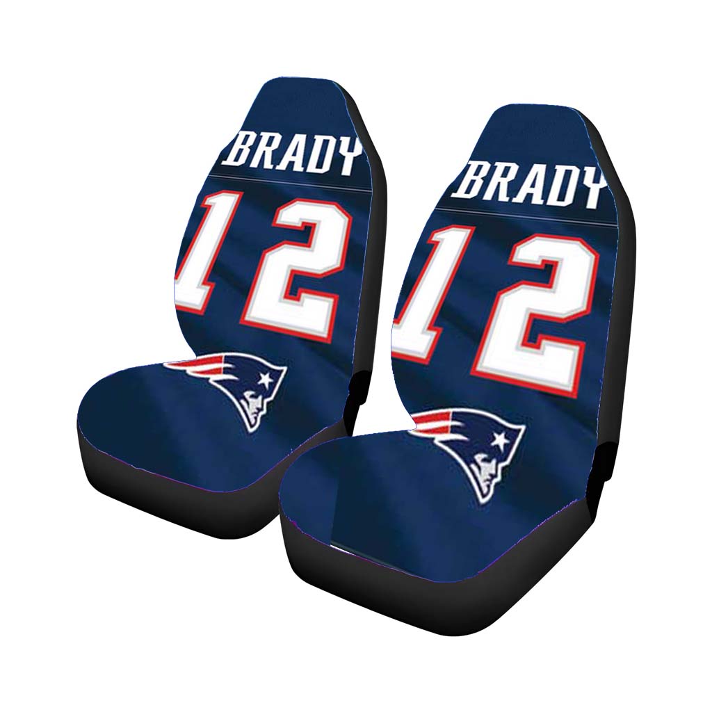 Ny Patriots Tom Brady Jersey Car Seat Cover Waterproof Protection