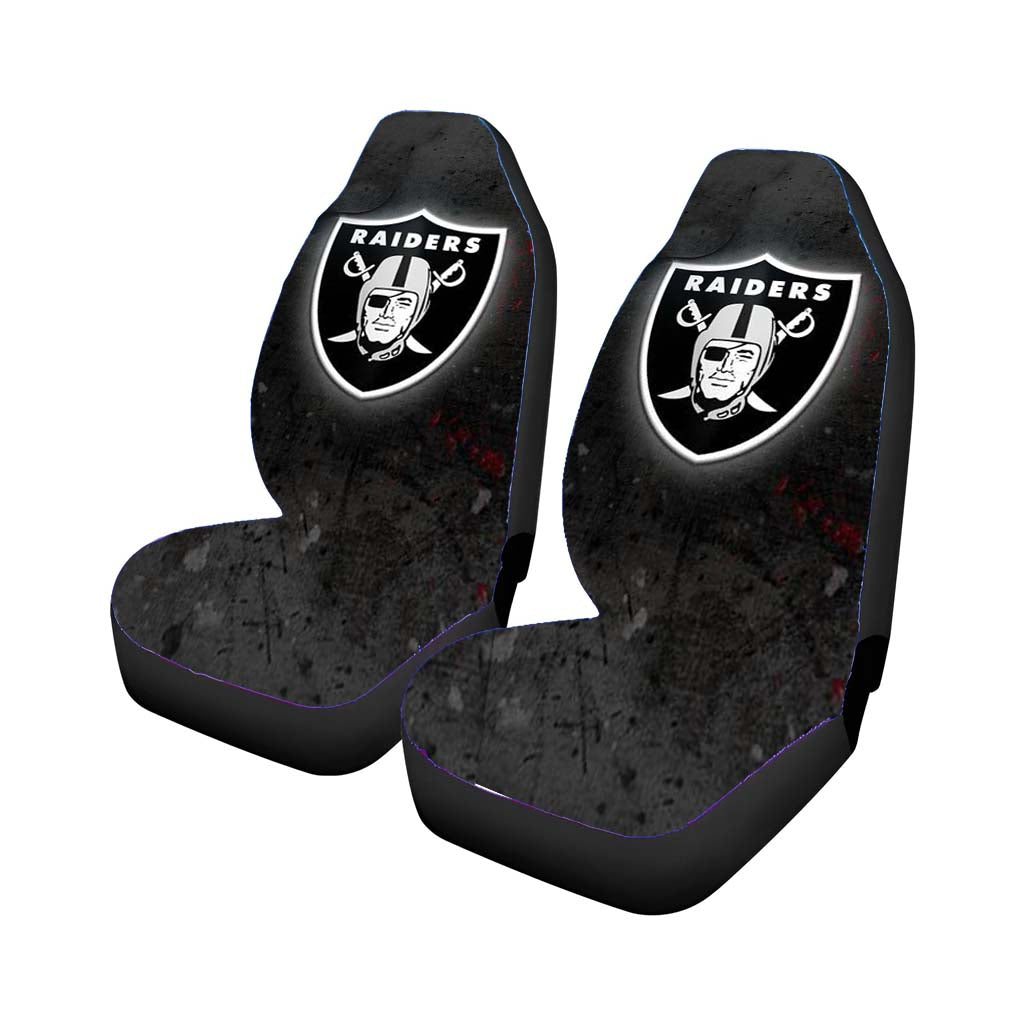 Oakland Raiders Black Car Seat Covers