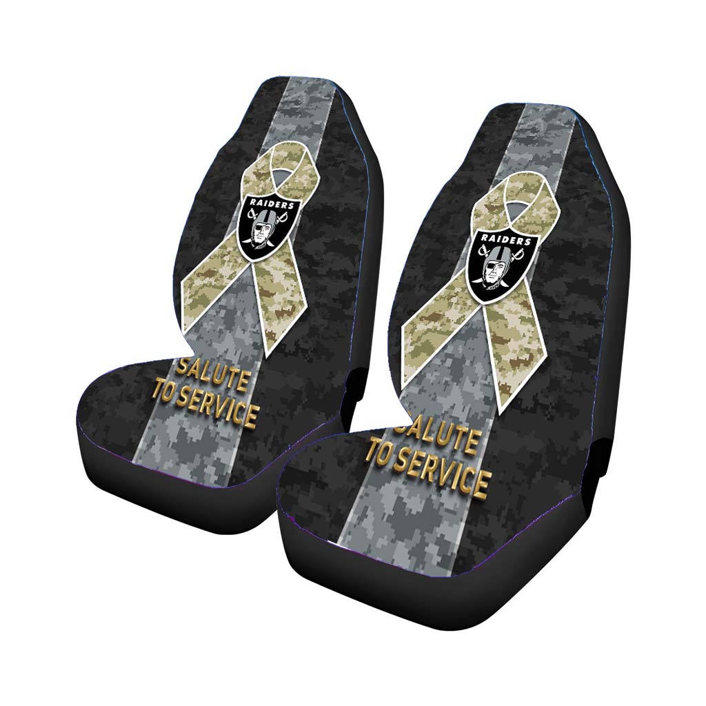 Oakland Raiders Salute To Service Car Seat Covers