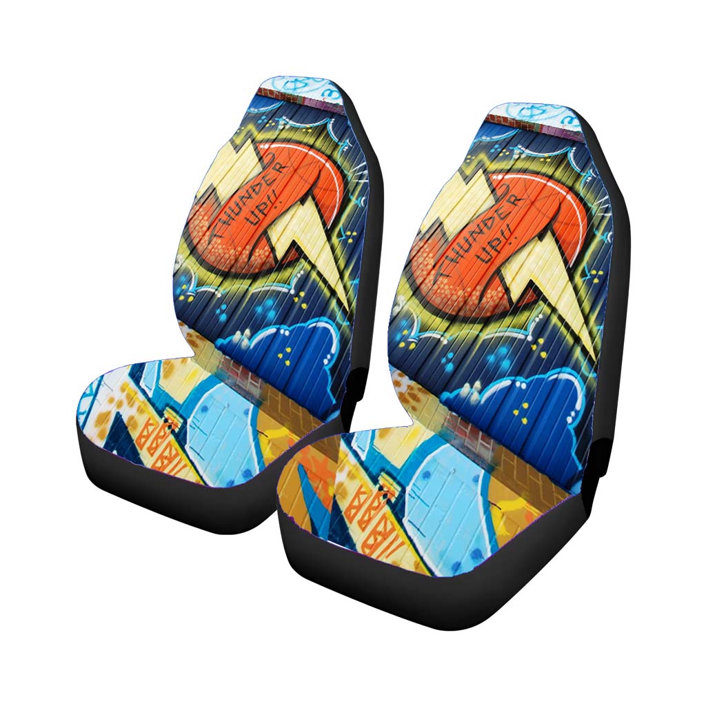 Okc Thunder Graffiti Car Seat Covers